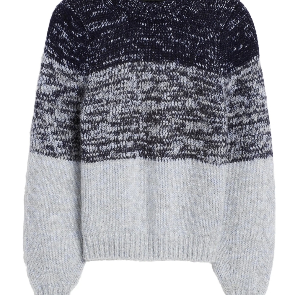Banana Republic Cropped Ombre Fuzzy Sweater SPR 20 - Picture 3 of 11